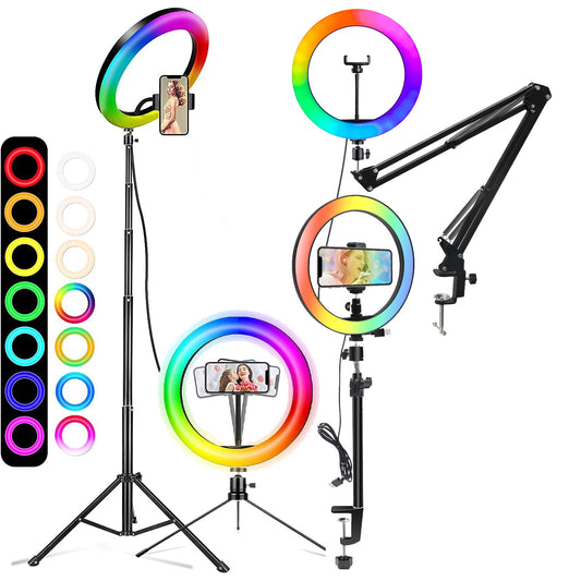 26cm Selfie Ring Light RGB Fill LED Ring Light Selfie