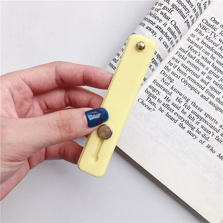 silicone wristband finger ring grip mobile phone