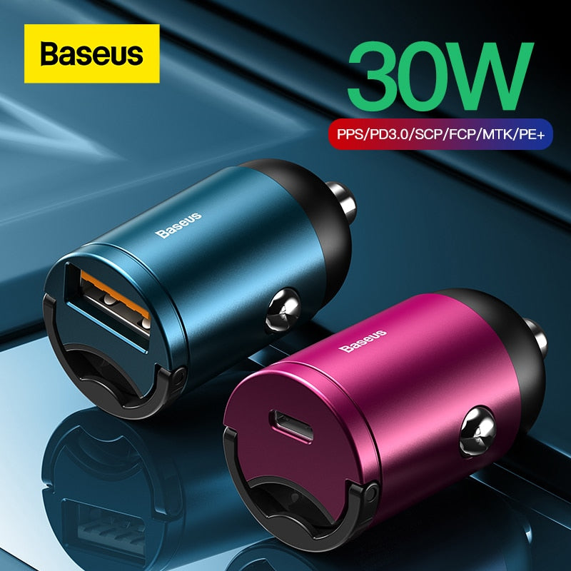 Baseus Car Charger Type-C Quick Charge 4.0 3.0