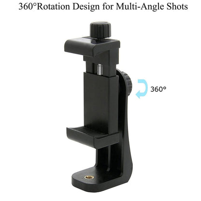 Tripod Mount Mobile Phone Clip Holder