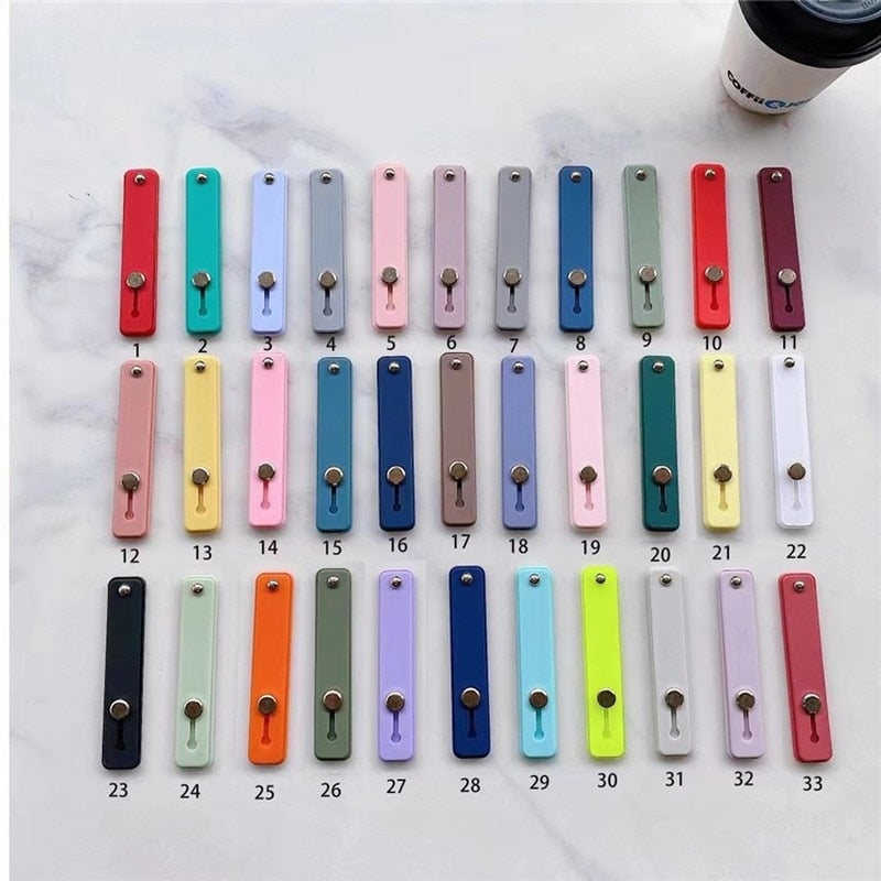 silicone wristband finger ring grip mobile phone