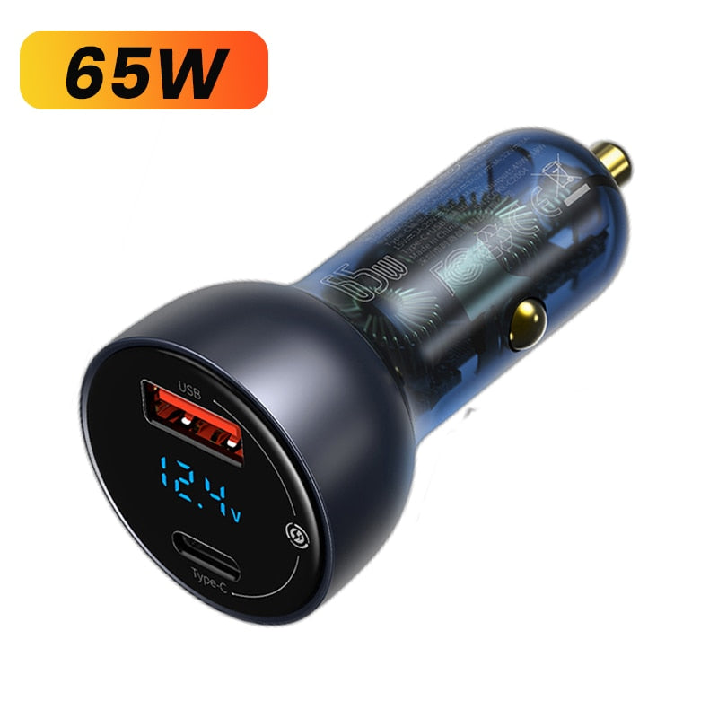 160W Car Charger Quick Charge USB C Charger