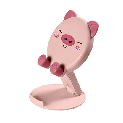 Cute Pig Tiger Foldable Phone Holder Desktop