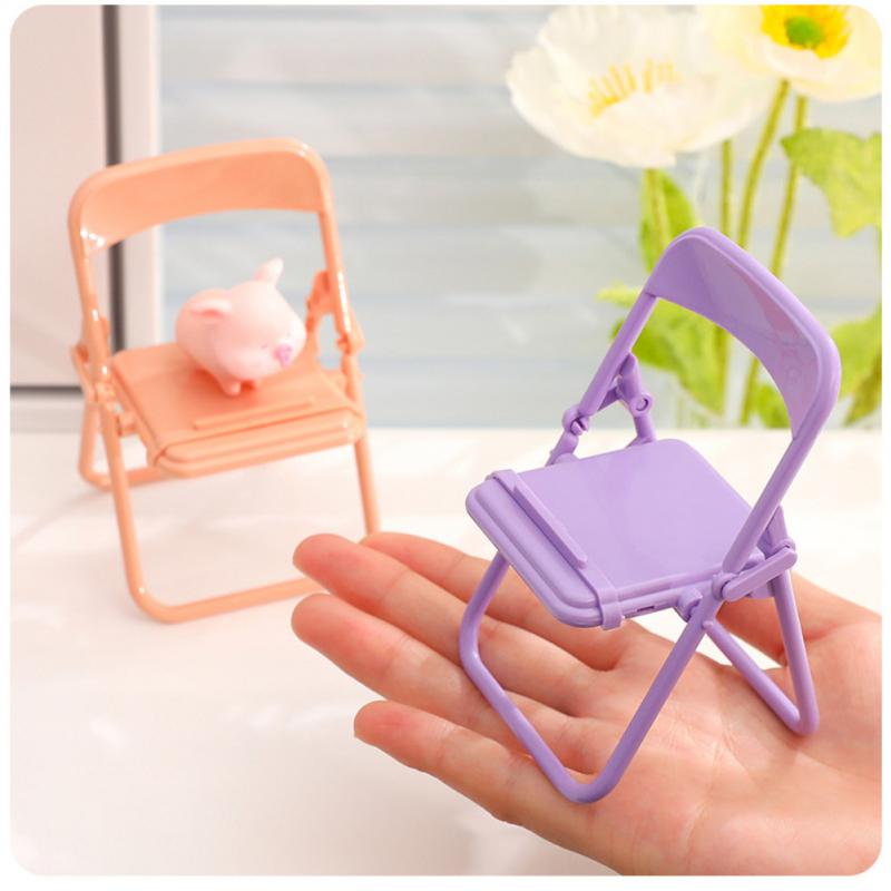 Portable Mini Mobile Phone Stand Cute Color Chair