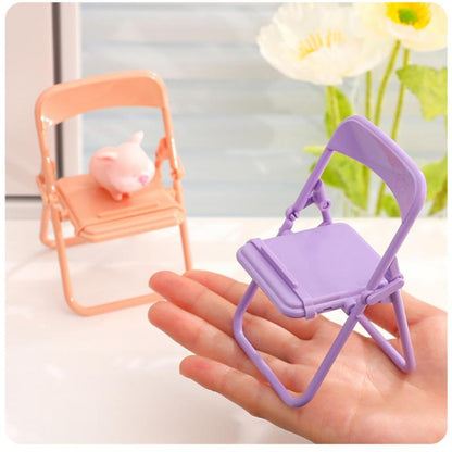 Portable Mini Mobile Phone Stand Cute Color Chair