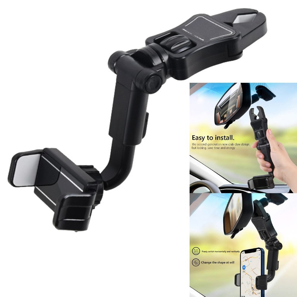 Universal 360 Rotatable Car Phone Holder Rearview