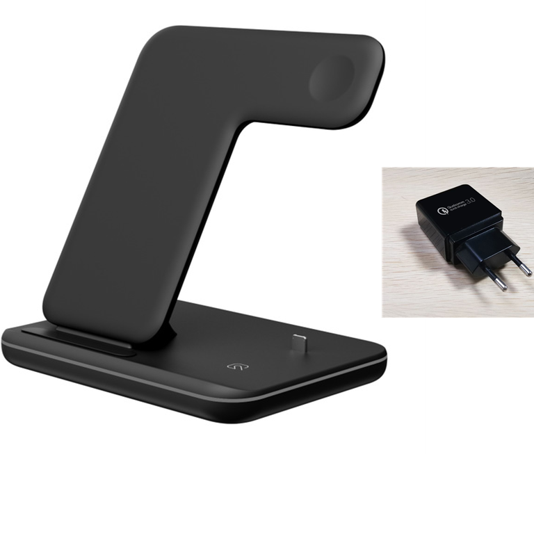 Mobile Phone Watch Earphone Wireless Charger 3 In 1 Wireless Charger Stand