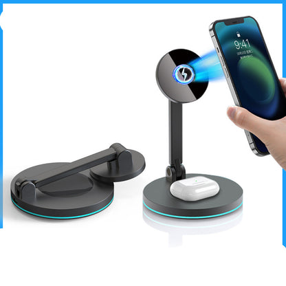 2 in 1 Magnetic Wireless Charger Stand For Mini Pro Max Fast Charging