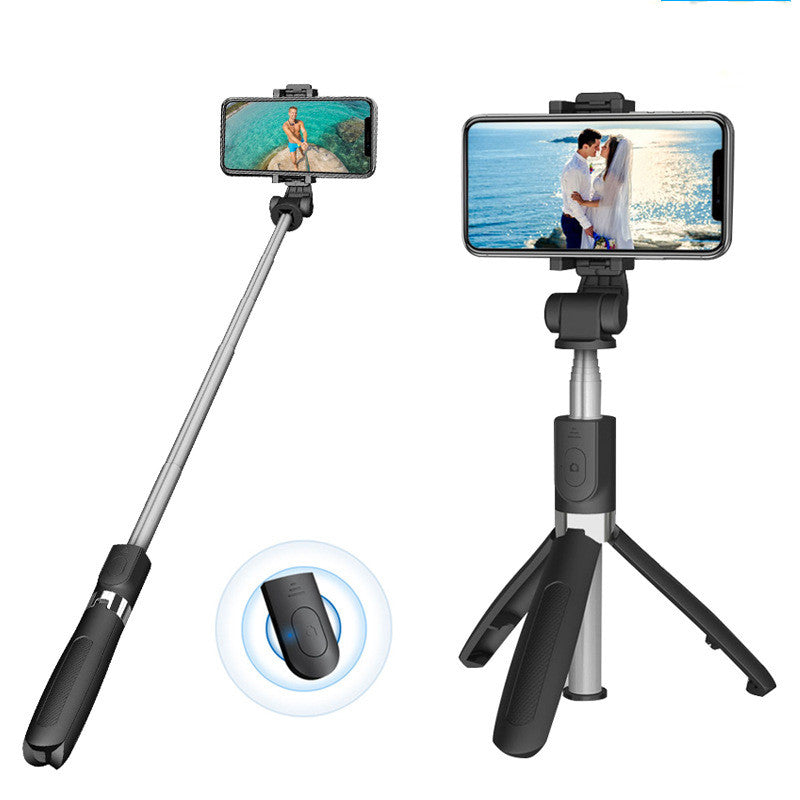 Compatible with Apple, Bluetooth Selfie Stick Mobile Remote Control Tripod