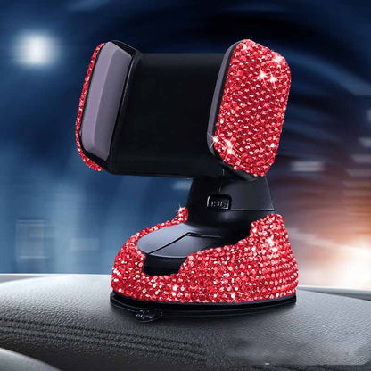 Multifunctional Air Outlet Diamond-encrusted Car Phone Holder