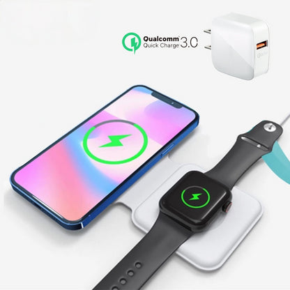 2 in 1 Magnetic Absorption Wireless Charging 15W Quick Charging Applicable