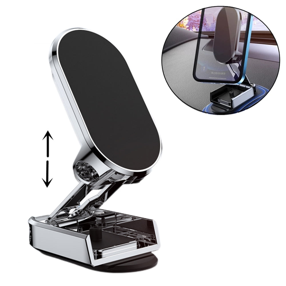 Rotate Metal Magnetic Car Phone Holder Foldable Universal