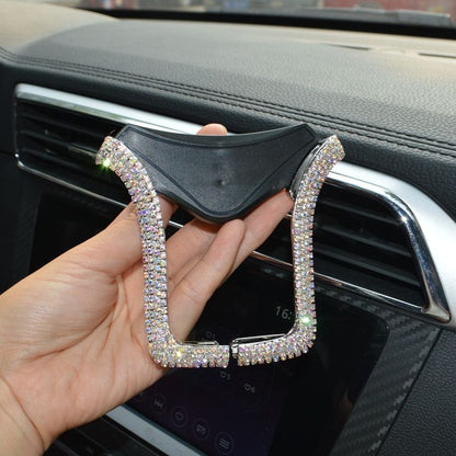 Universal Car Phone Holder with Bing Crystal