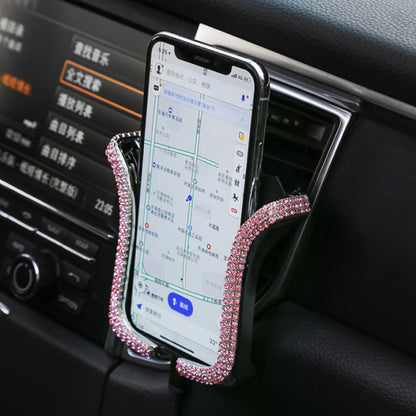 Universal Car Phone Holder with Bing Crystal