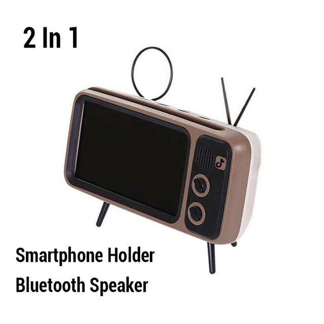 Retro TV Mobile Phone Holder Stand
