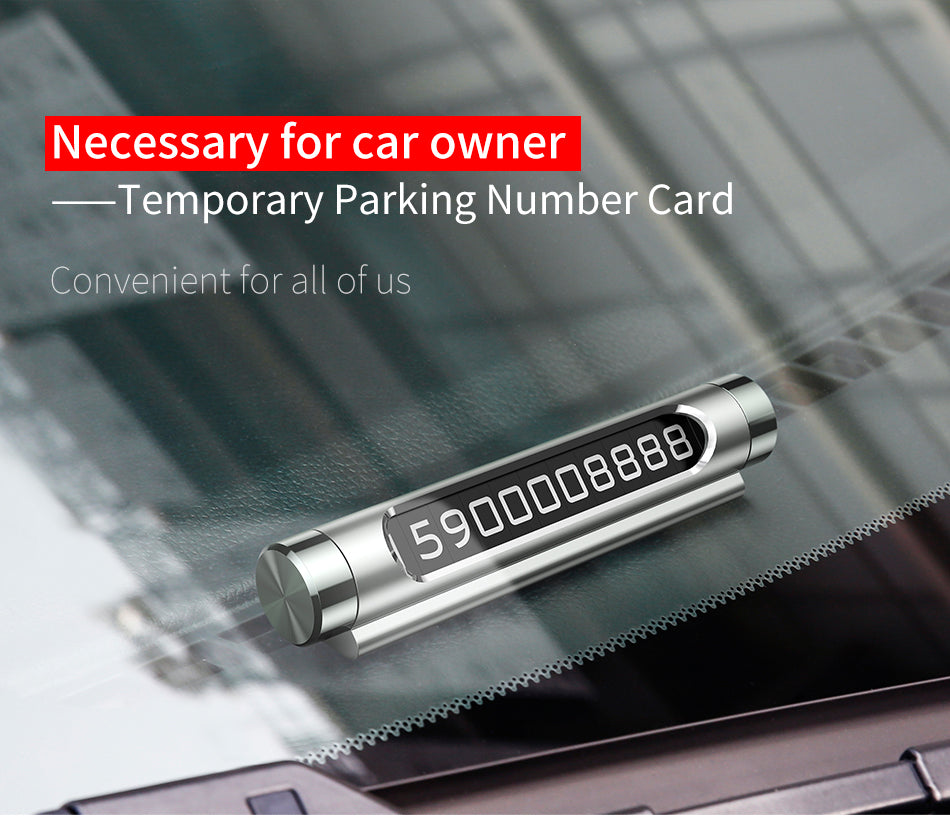 Car Temporary Parking Card Phone Holder