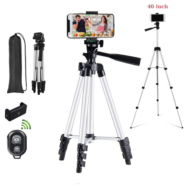 Camera Phone Tripod Selfie Stand Portable AdjustableStand Mount Smartphone Holder