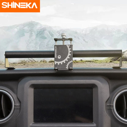 SHINEKA GPS Bracket For Jeep Gladiator JT 2018+ Car Mobile Phone Support Holder