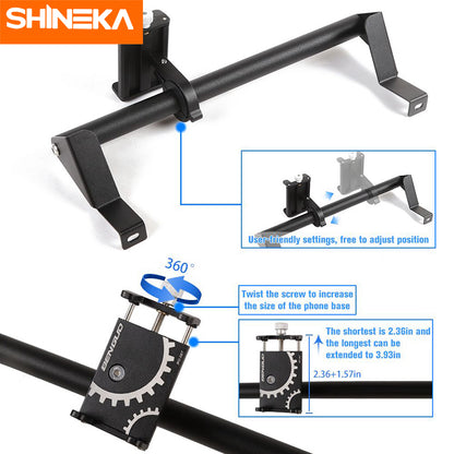 SHINEKA GPS Bracket For Jeep Gladiator JT 2018+ Car Mobile Phone Support Holder