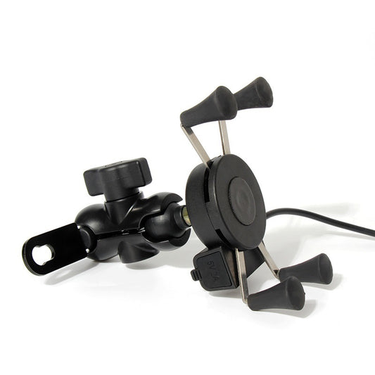 Motorbike Phone Holder Mirror Mount Clamp