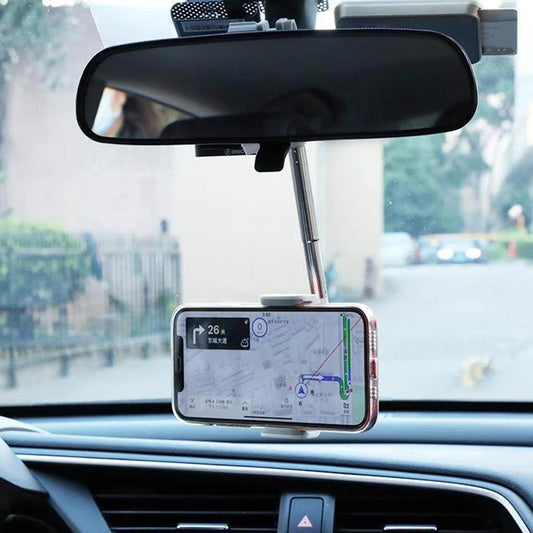 Car Rearview Mirror Mount Phone Holder