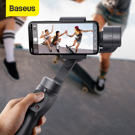 Bluetooth Handheld Gimbal Stabilizer Mobile Phone Selfie Stick Holder Adjustable Modes