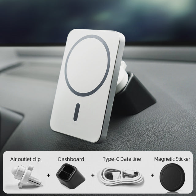 15W Magnetic Wireless Car Charger Mount Adsorbable Phone