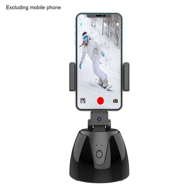 Auto Smart Shooting Selfie Stick 360 Degree Object Tracking Holder All-in-one Rotation Face Tracking Camera Phone Holder