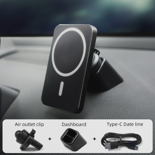 15W Magnetic Wireless Car Charger Mount Adsorbable Phone
