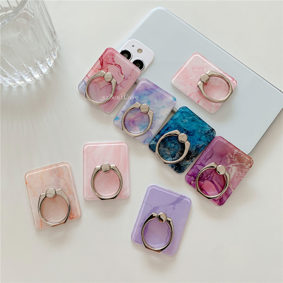 Glossy Pink Marlbe Phone Finger Ring Support