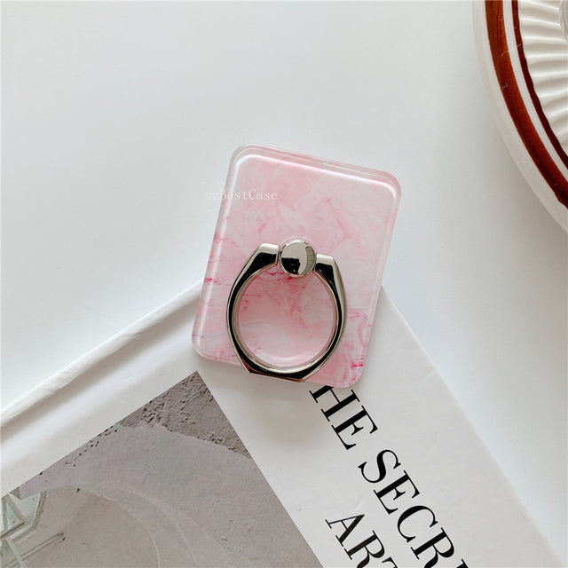 Glossy Pink Marlbe Phone Finger Ring Support