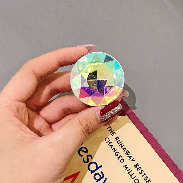 Glitter Stand Colorful 3D Gem Phone Ring Grip