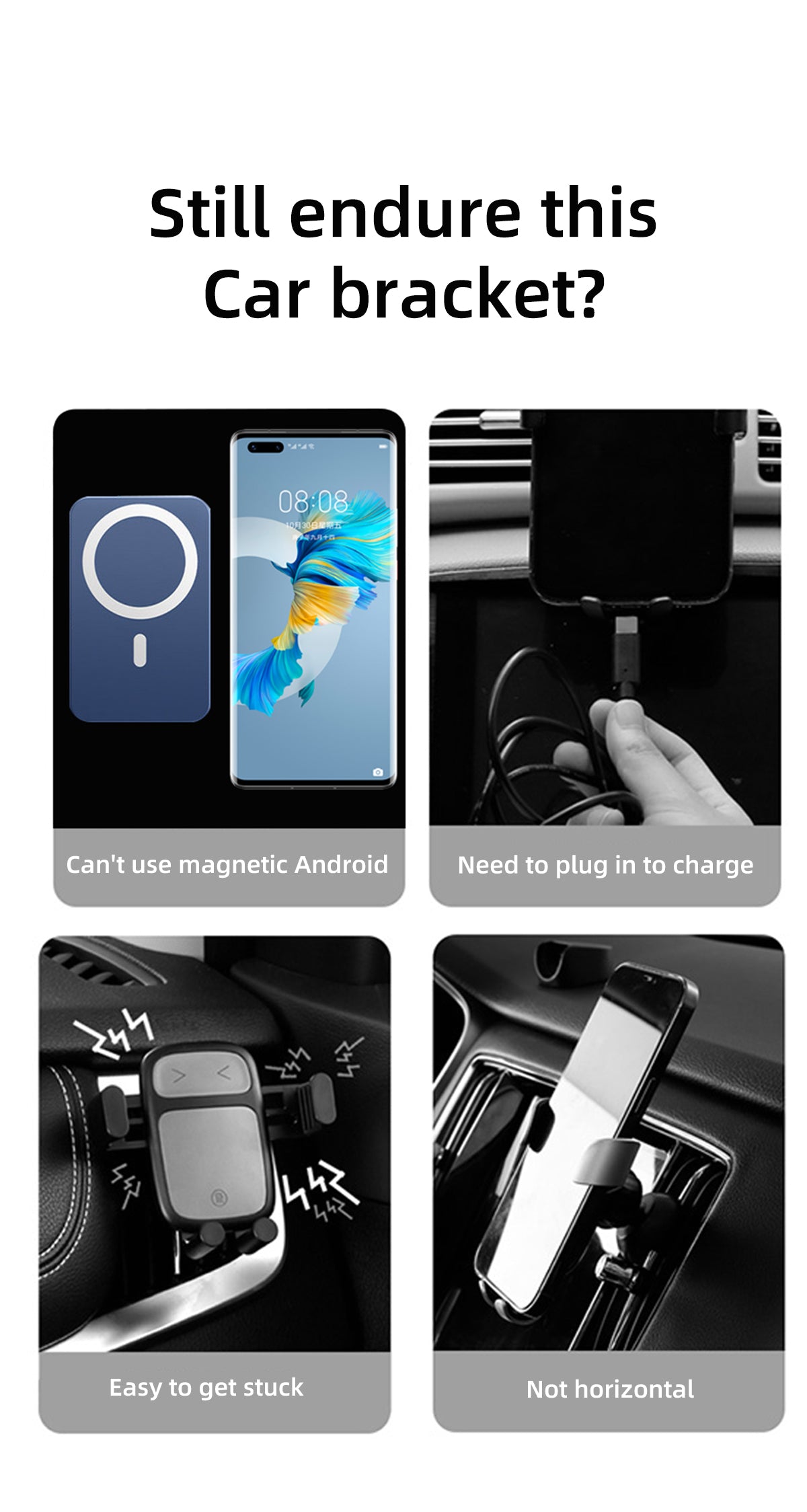 For Tesla Model 3 Model Y 2017-2022 Car 15W Fast Charging Mobile Phone Holder