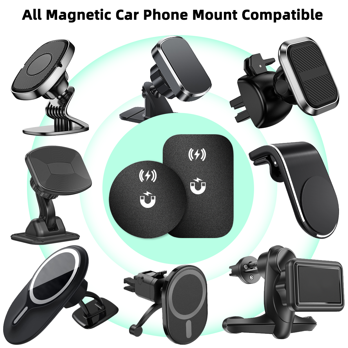 Magnetic Metal Plate For Car Phone Holder