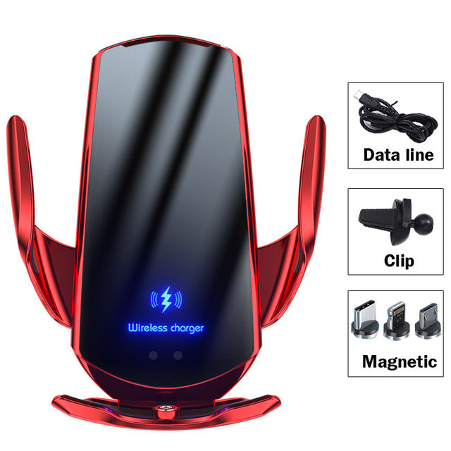 Universal Magnetic Car Phone Holder Wireless Charger 15w