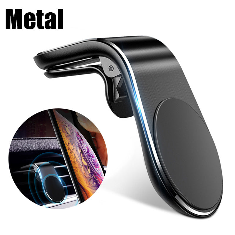 L-Type Magnetic Car Phone Holder GPS Mount Holder