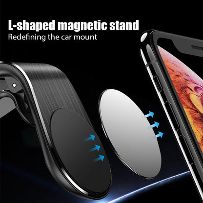 L-Type Magnetic Car Phone Holder GPS Mount Holder