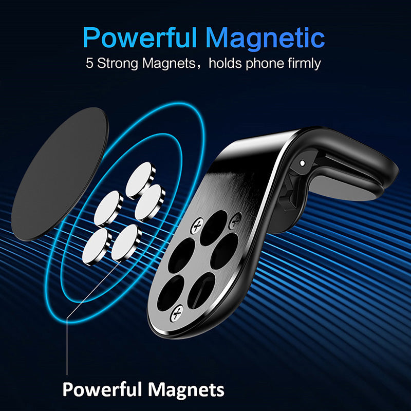 L-Type Magnetic Car Phone Holder GPS Mount Holder