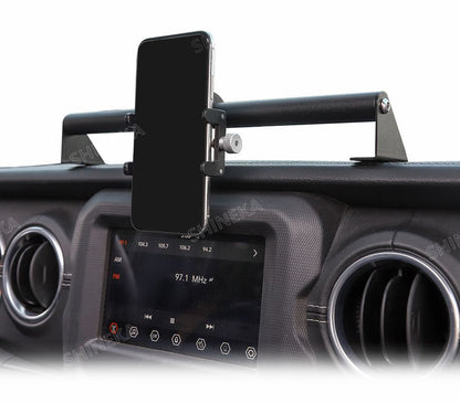 SHINEKA GPS Bracket For Jeep Gladiator JT 2018+ Car Mobile Phone Support Holder