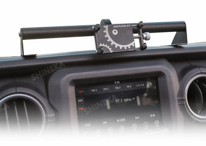 SHINEKA GPS Bracket For Jeep Gladiator JT 2018+ Car Mobile Phone Support Holder