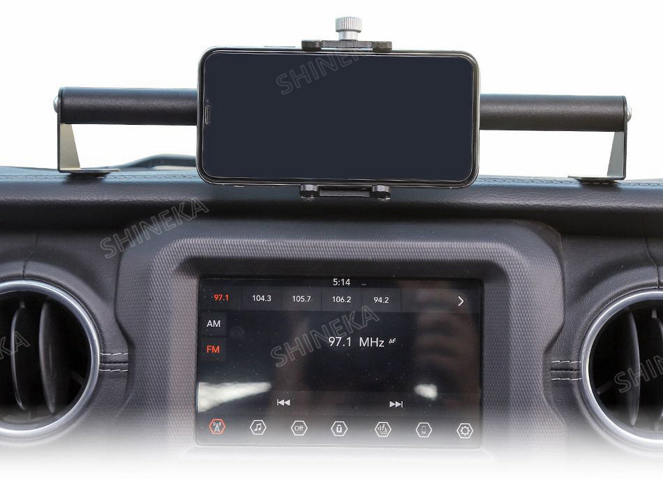 SHINEKA GPS Bracket For Jeep Gladiator JT 2018+ Car Mobile Phone Support Holder