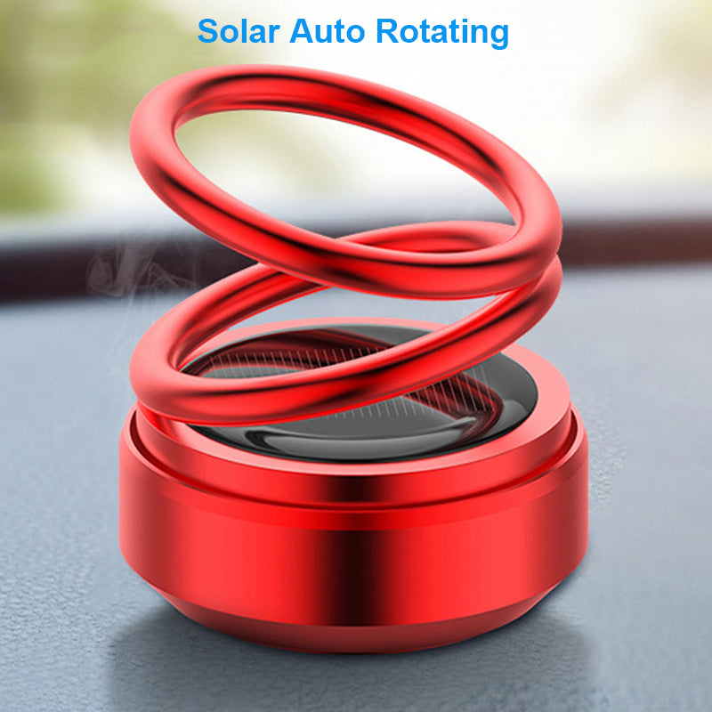 Car Air Freshener Smell Car Aromatherapy Solar Auto Rotating Perfume