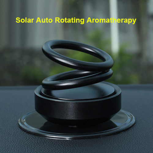 Car Air Freshener Smell Car Aromatherapy Solar Auto Rotating Perfume