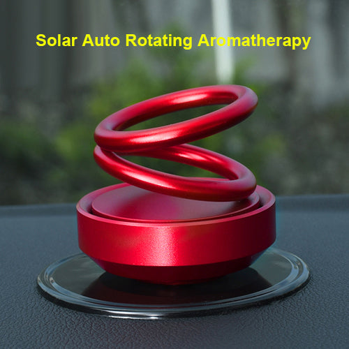 Car Air Freshener Smell Car Aromatherapy Solar Auto Rotating Perfume