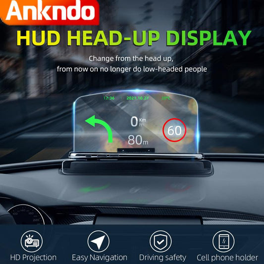 Mobile Phone Holder Hud Display Car Navigation