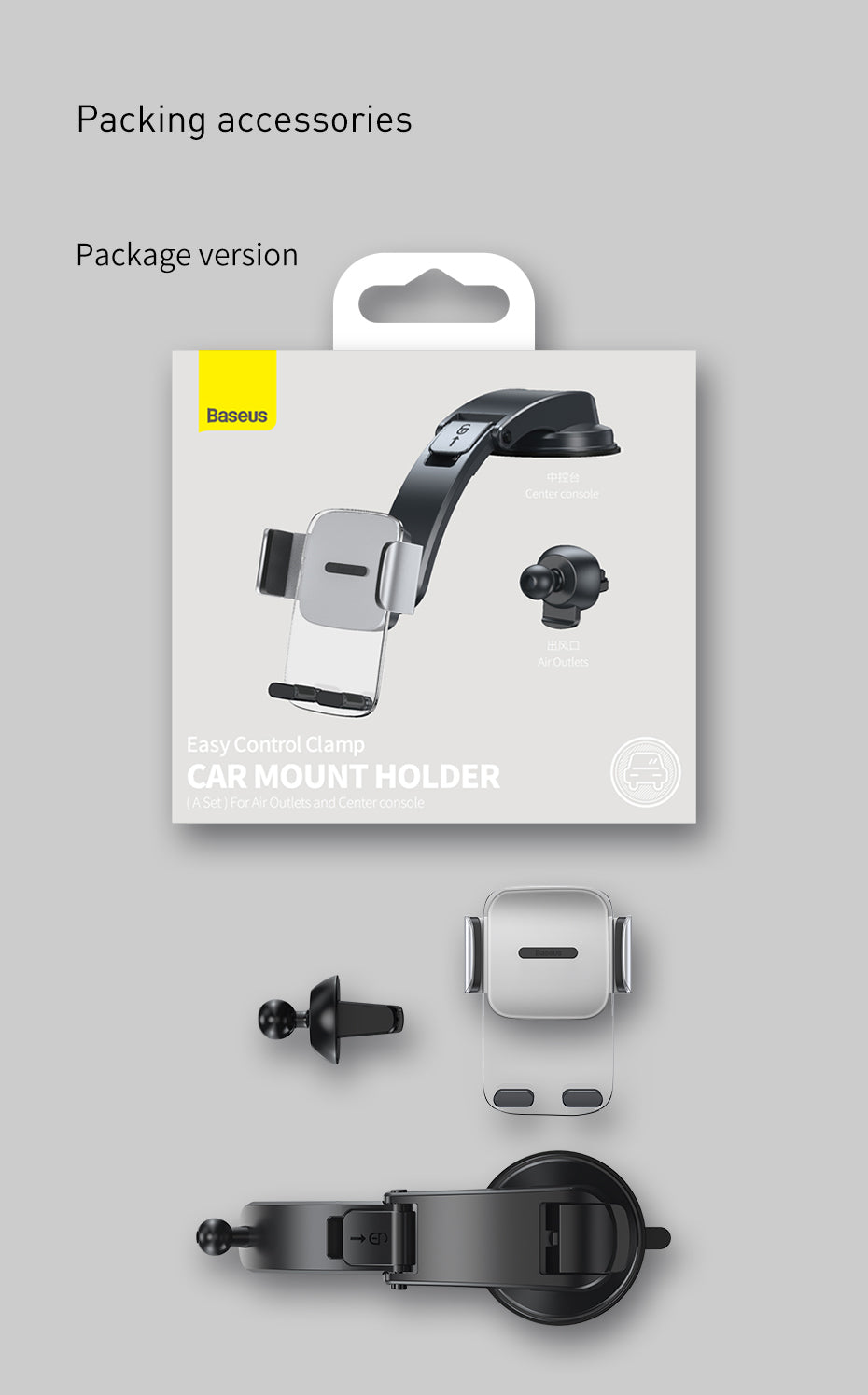 Car Phone Holder Bracket Clamp Universal Mobile Mount