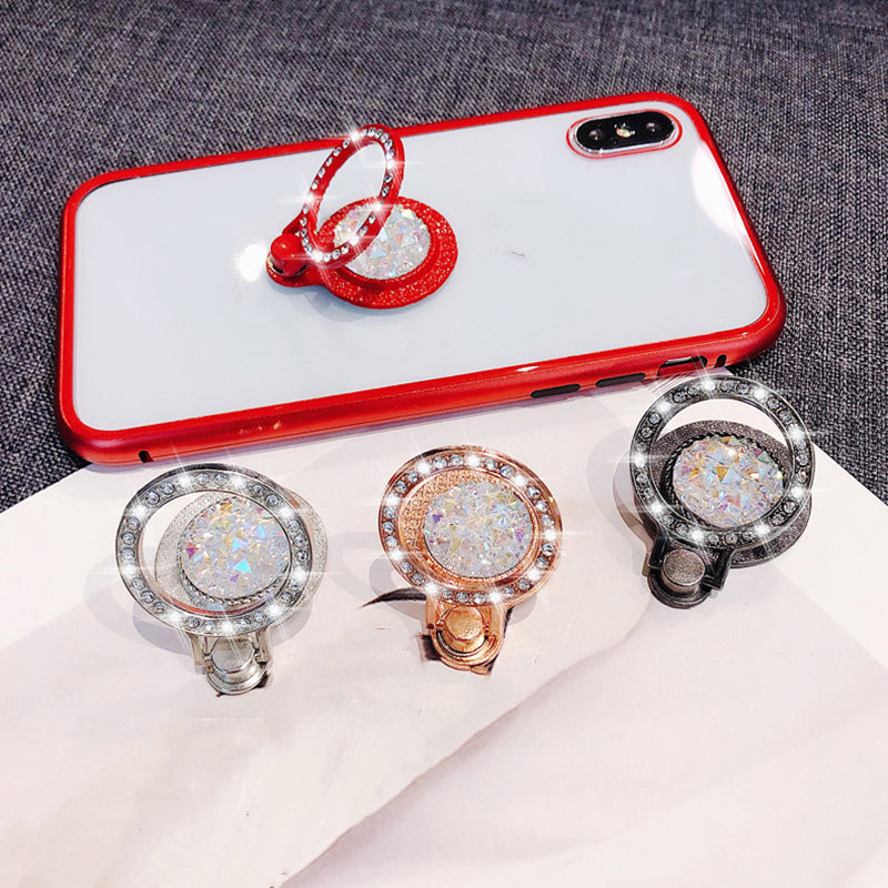 Shiny Rhinestone Phone Ring Stand Holder