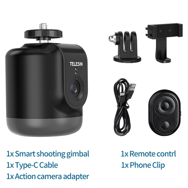 AI Smart Shooting Gimbal Selfie 360° Rotation Auto Face Tracking Holder