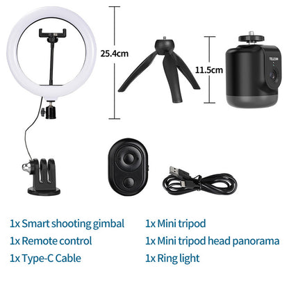 AI Smart Shooting Gimbal Selfie 360° Rotation Auto Face Tracking Holder