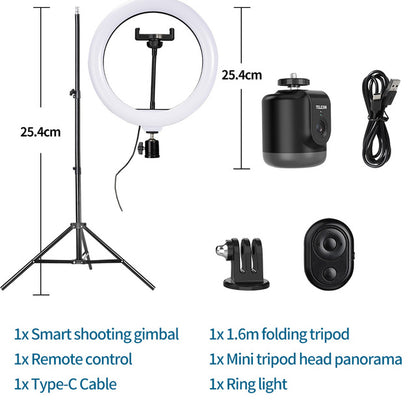 AI Smart Shooting Gimbal Selfie 360° Rotation Auto Face Tracking Holder